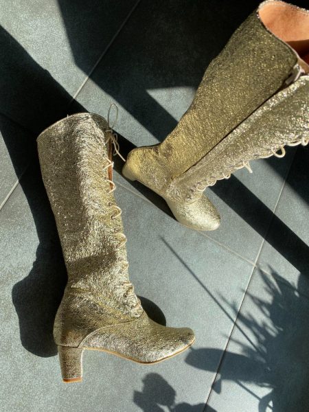 VICTORIAN LONG LACE-UP BOOTS